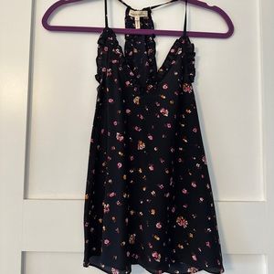Rebecca Taylor black floral camisole